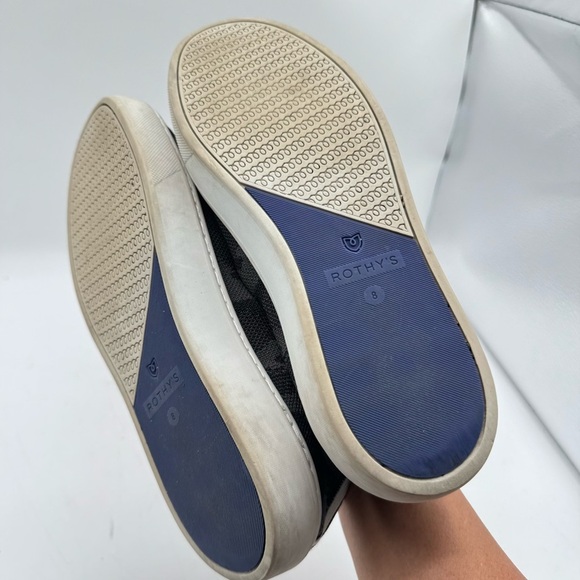 Rothy's Black and Gray Camouflage Slip-On Loafers - Picture 6 of 7